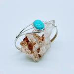 Turquoise or Howlite Oval Bracelet